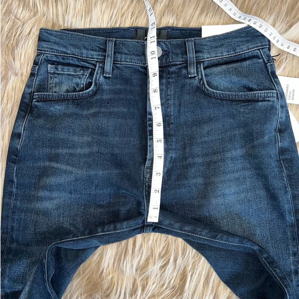 New 7 For All Mankind Womens Easy Slim Distressed Dark Denim Jeans size 28 - Picture 6 of 12